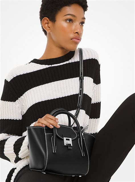 michael kors bancroft leather|Michael Kors collection bancroft tote.